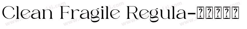 Clean Fragile Regula字体转换